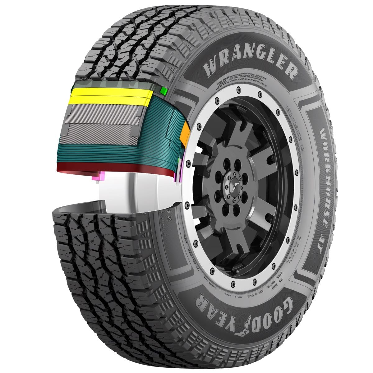 Pneu 265/65R17 Goodyear Wrangler Workhorse AT 112H SL
